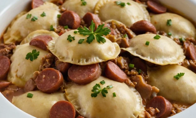 Crockpot Pierogi Casserole with Kielbasa A Comforting, Hearty Dish