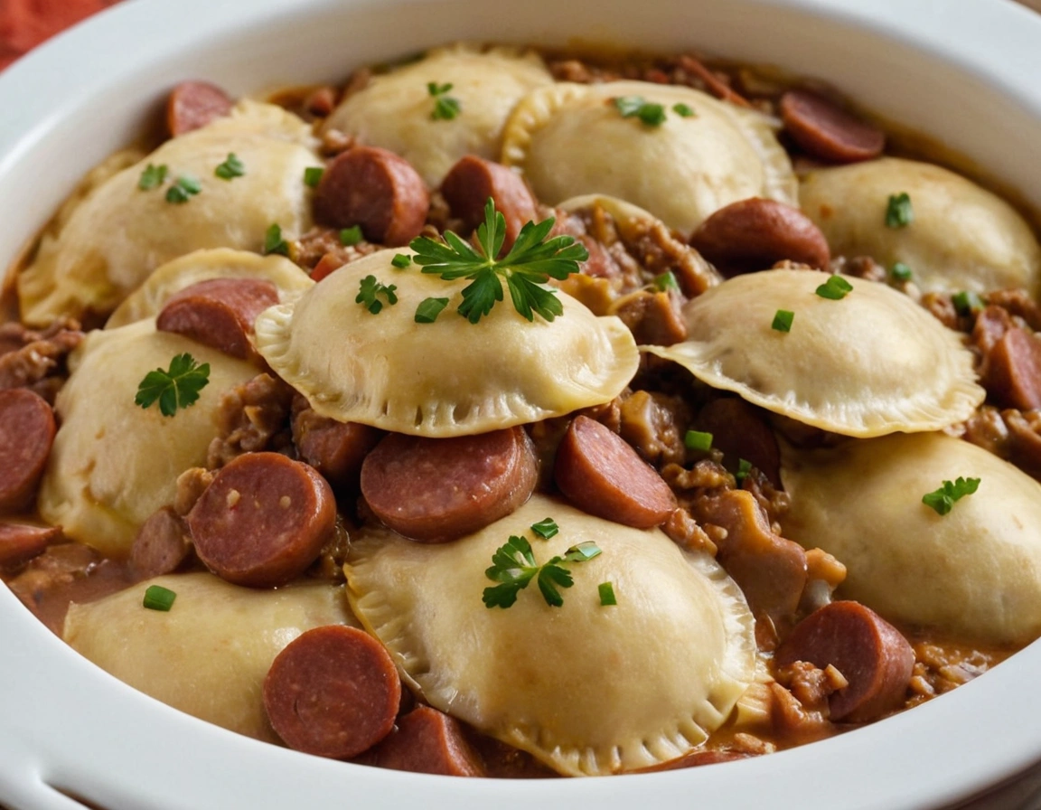 Crockpot Pierogi Casserole with Kielbasa A Comforting, Hearty Dish